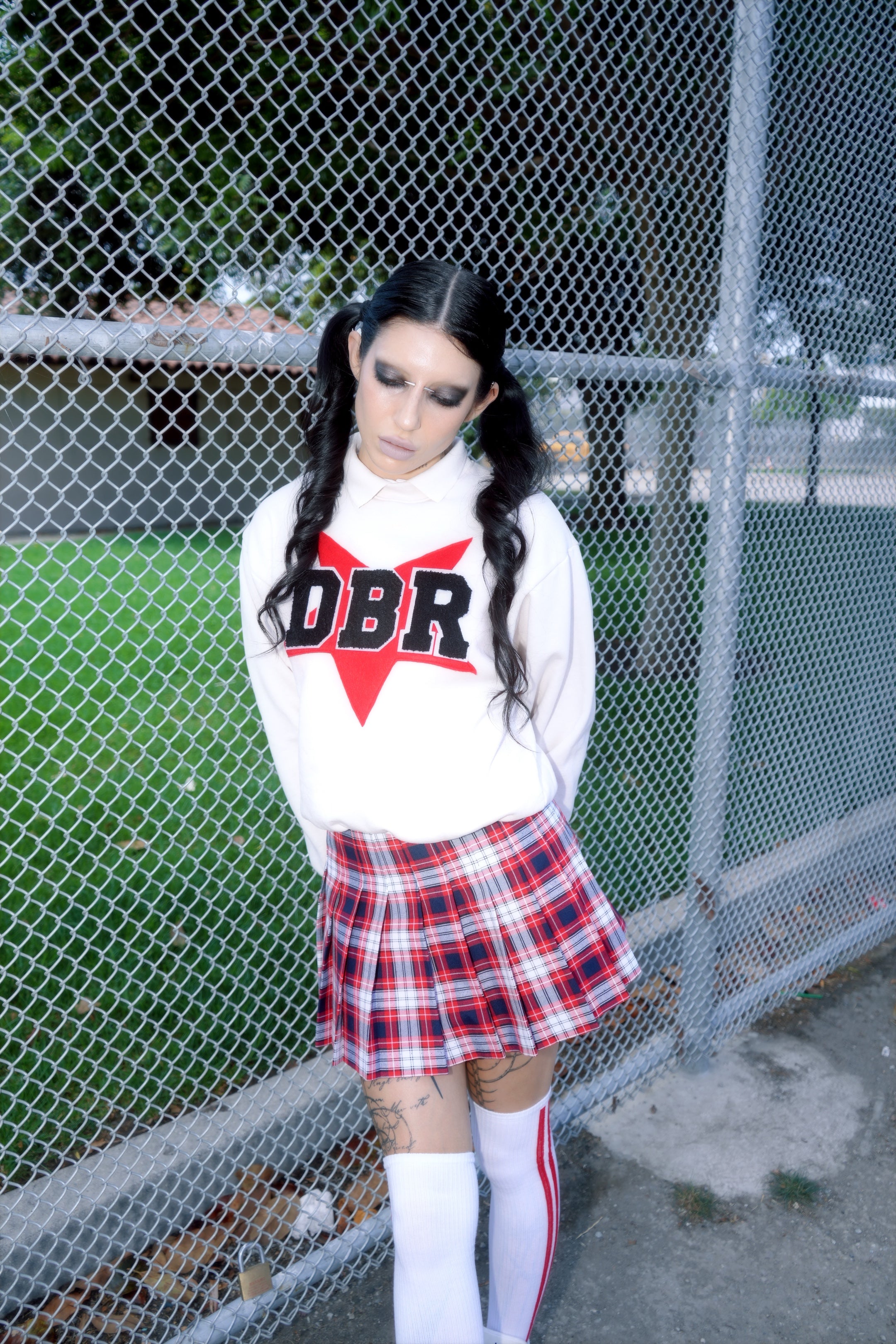 ORIGINAL DBR 2468 CHEER SWEATSHIRT (Black font on red star) UNISEX